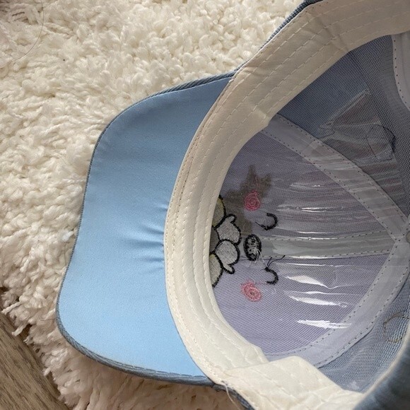 Children's Cute Hat. Blue. One Size. Embroidered "Honey" Writing. Velcro. Fun. - Picture 6 of 7